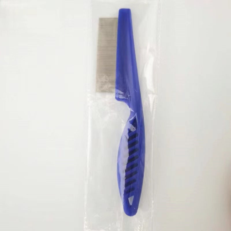 Thumbnail: 1/2pc Pet Hair Shedding Comb Stainless Steel Flea Comb for Cat Dog Pet Comfort F