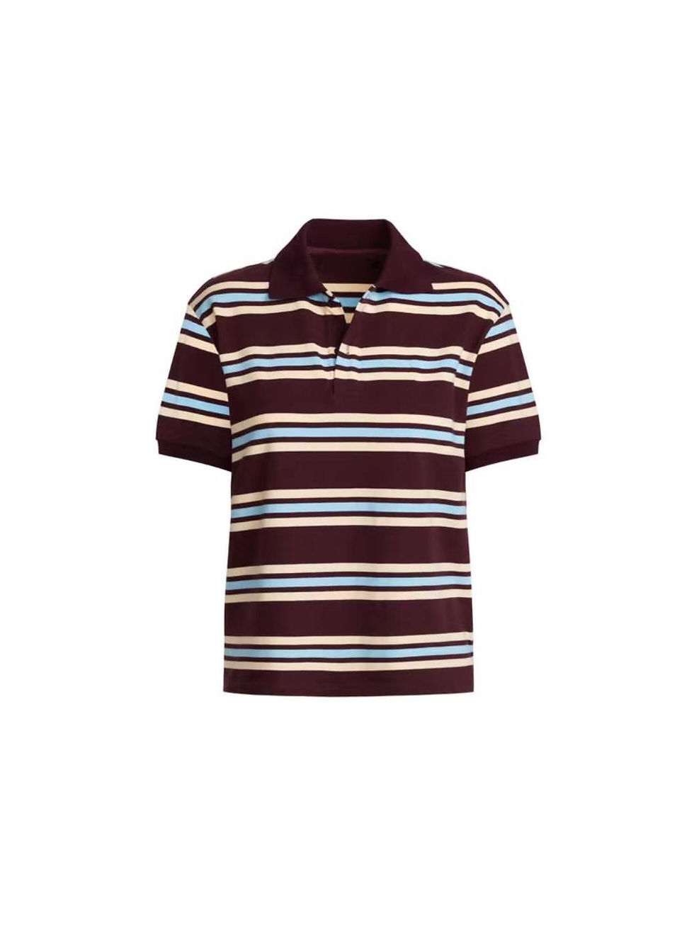 الصورة المصغرة: Summer 2025 Polo Shirts Woman Long Sleeve Tops Women Striped Vintage Clothes Pol