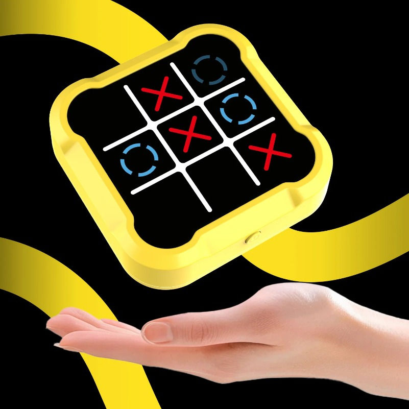الصورة المصغرة: 1Pcs Tic-Tac-Toe Board Games for Adults Kids Montessori Puzzle Table Game Chess 