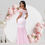 Thumbnail: Maternity Floral off Shoulder Long Dress Chiffon Split Hem Photography Props Gow