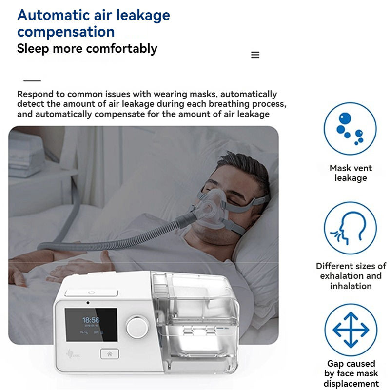 الصورة المصغرة: BMC G3 B20A/B25A Bipap Machine With Mask Heated Tubing S/Auto S Mode BPAP For Sl