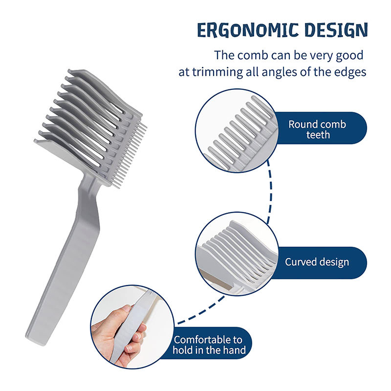 Men's Gradient Hairstyle Comb Hair Cutting Tool Professional Hair Comb Styling T