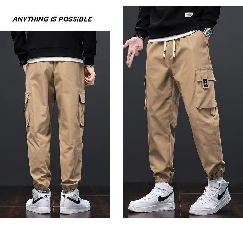 الصورة المصغرة: Men's Casual Vintage American Style Streetwear Sweatpants Loose Fit Trousers Fun