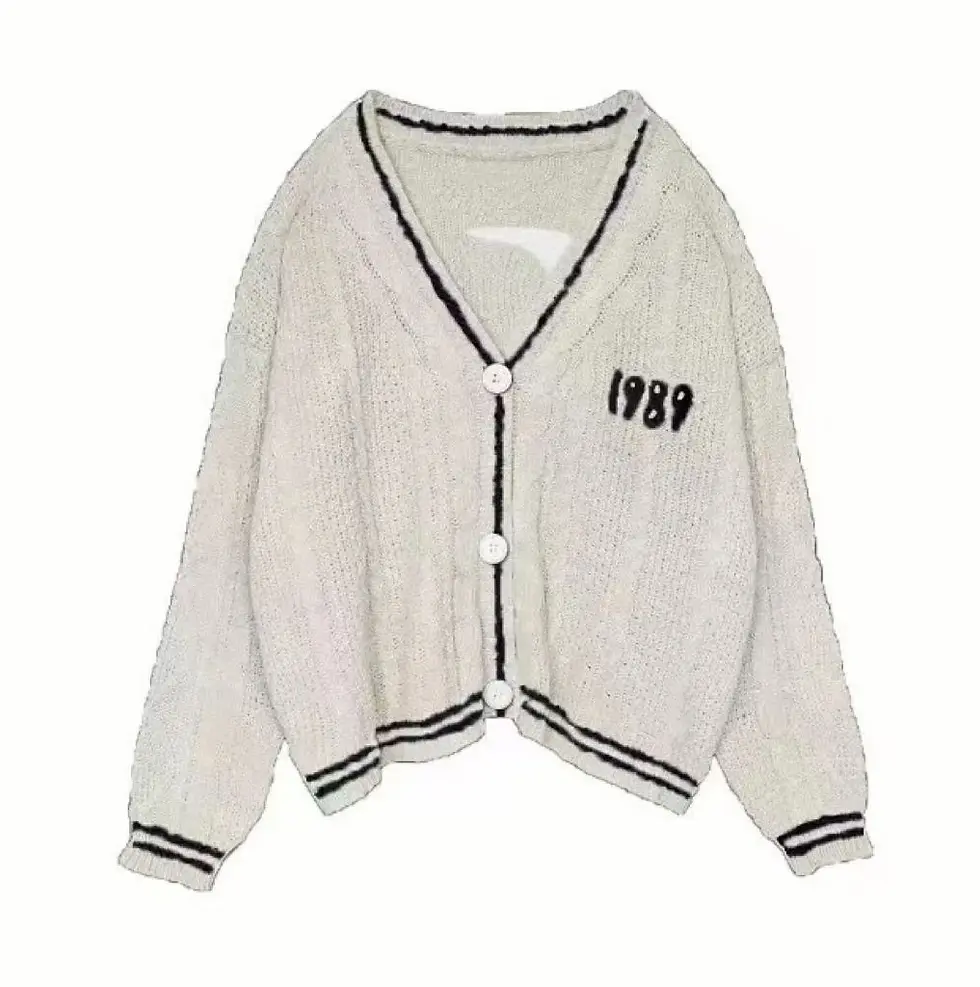 الصورة المصغرة: New Blue 1989 Cardigan For women Bird Embroidery Special Knit 1989 taylor Cardig