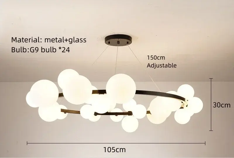 Thumbnail: Simple Chandeliers Indoor Lightig for Living Room Dining Room Bedroom Hanging La