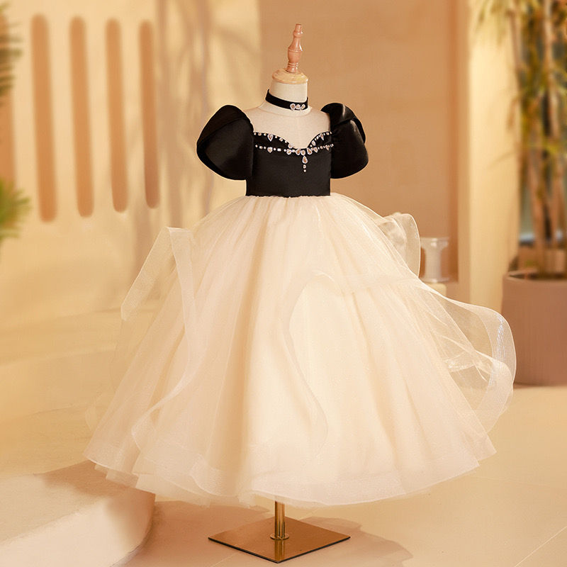 Thumbnail: Fashion Children Princess Dresses Piano Performance Formal Costumes Girls Fashio