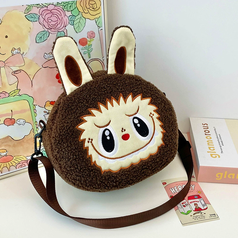 Thumbnail: Crossbody Bag Cute Ugly Plush Kids Bag Large Capacity Claw Machine Prize Exchang