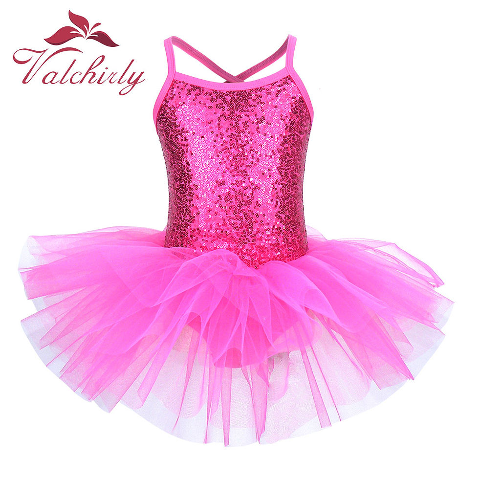 Ballerina Fairy Prom Party Costume Kids Sequined Flower Dress Girls Dance wear G