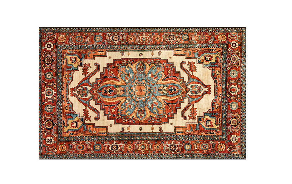 Thumbnail: VIKAMA American Moroccan Imitation Cashmere Washed Back Living Room Rug Moisture