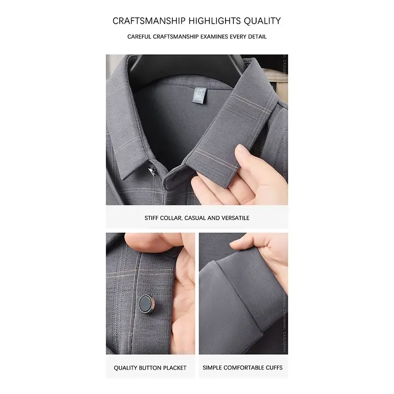 الصورة المصغرة: TFETTERS Luxury Brand Autumn Tshirts Man 2025 Fake Two Design Thick Long Sleeve 