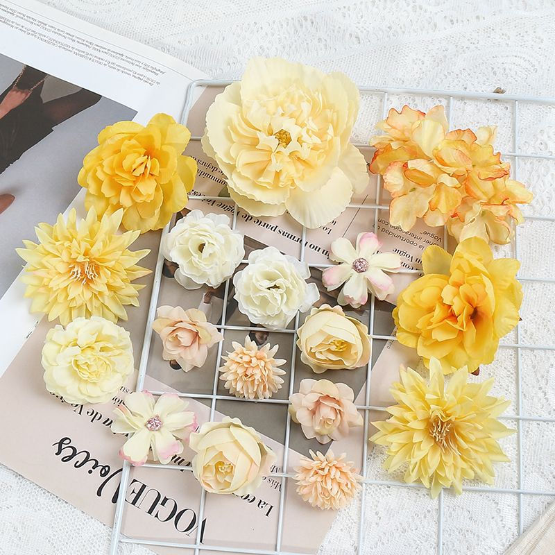 Thumbnail: Rose Artificial Flowers Set Peony Fake Flowers For Home Decor Wedding Marriage D