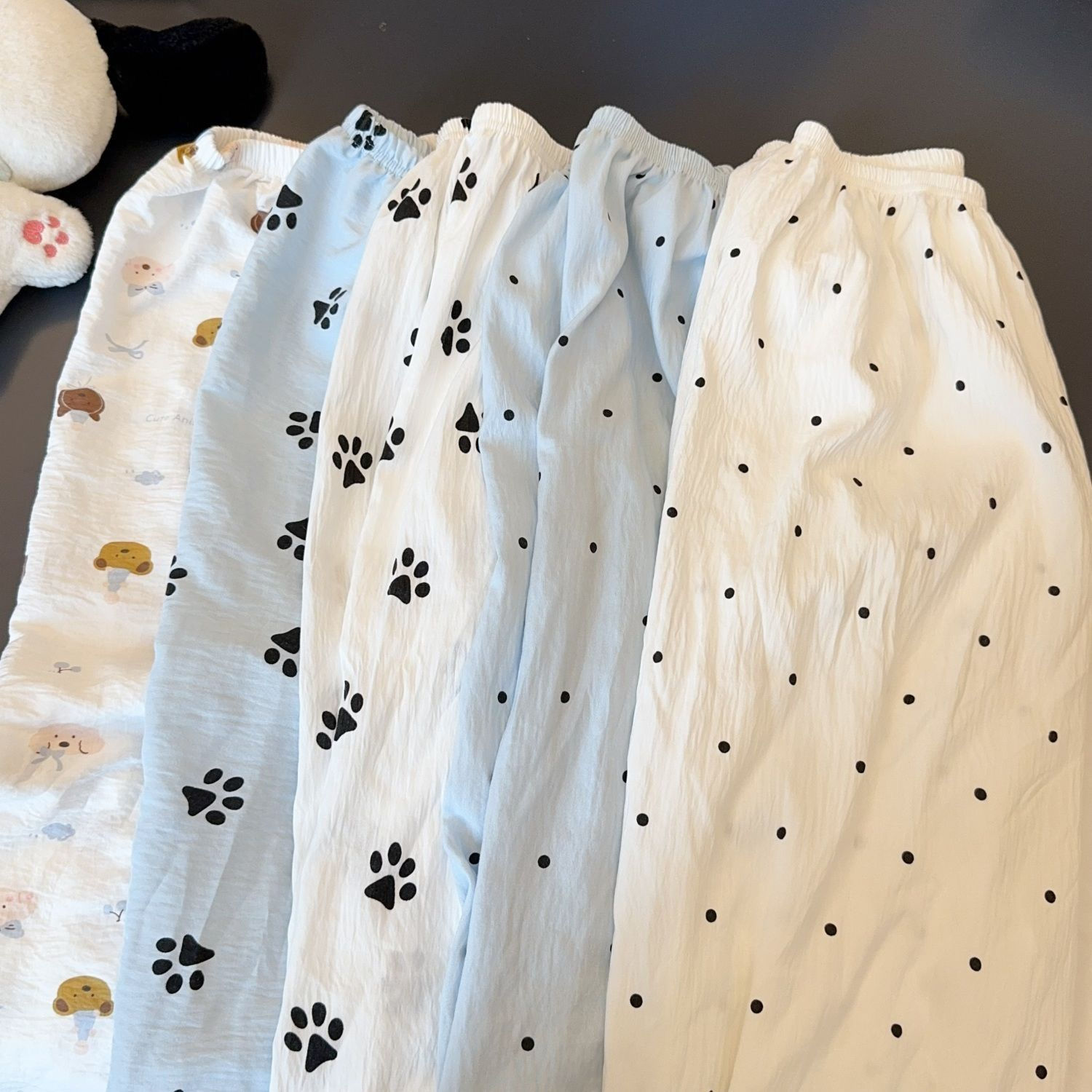 2025 New Spring Summer Women's Pajamas Crepe Pants Women's Comfortable Loose Lar