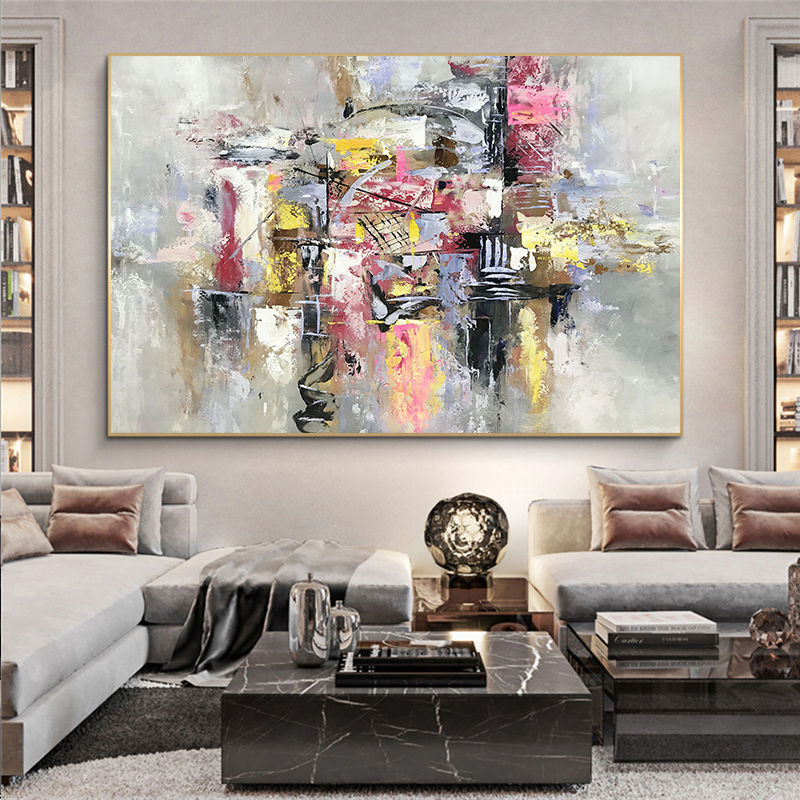 الصورة المصغرة: Nordic Modern Canvas Wall Art Canvas Graffiti Canvas Painting Mural Posters and 