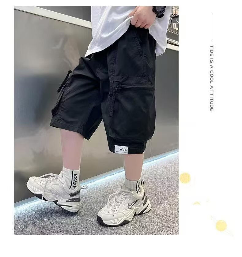 الصورة المصغرة: Summer Breathable Quick Drying Boys' Shorts Daily Casual Sports Shorts High Stre
