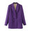 Thumbnail: Women Chic Office Lady Double Breasted Blazer Vintage Coat Fashion Notched Colla