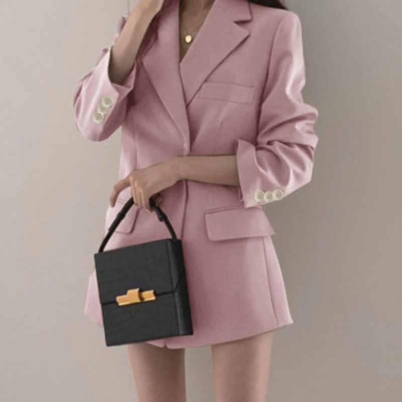 Thumbnail: Casual Long Sleeve Suit Jacket Blazer Office Lady Spring Autumn Fashion Elegant 
