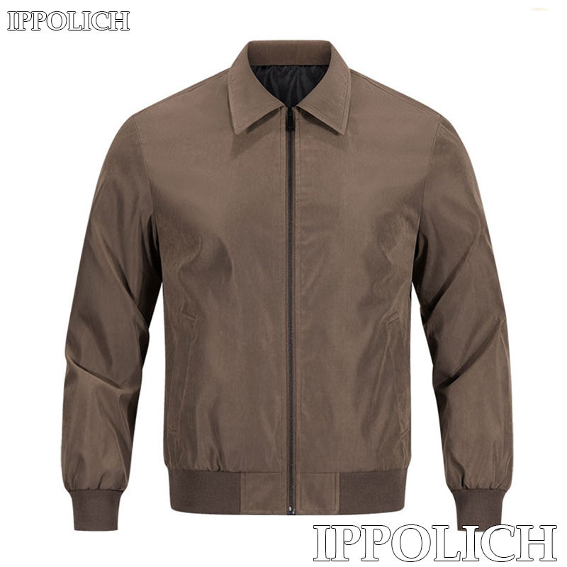 Men Jacket Solid Color Lapel Jacket Hiking Outdoor Fishing Trekking Sports Coat