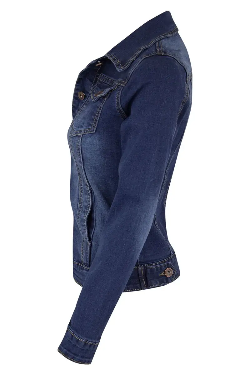 الصورة المصغرة: 2024 New Short Denim Jackets Women autumn Wash Long Sleeve Vintage Casual Jean J