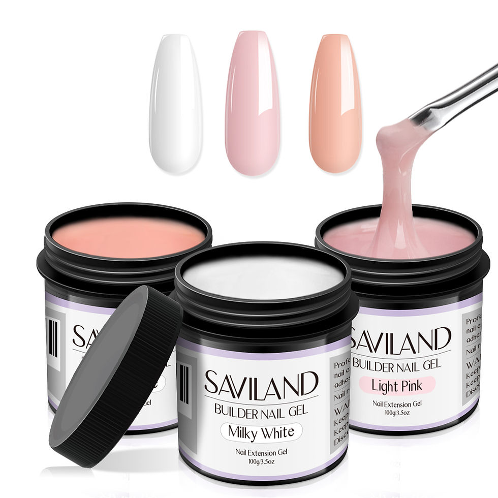 Saviland 100g Builder Nail Gel White Nude Pink Nail Extension Gel Multifunctiona