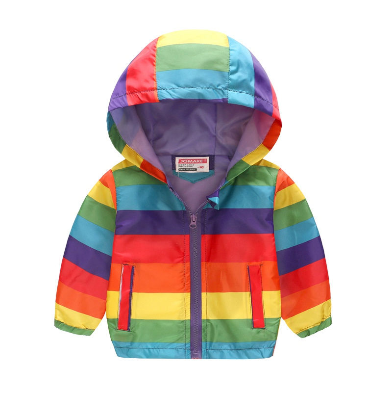 Thumbnail: 2023 Kids Clothes Boys Jackets Children Hooded Zipper Windbreaker Baby Fashion P