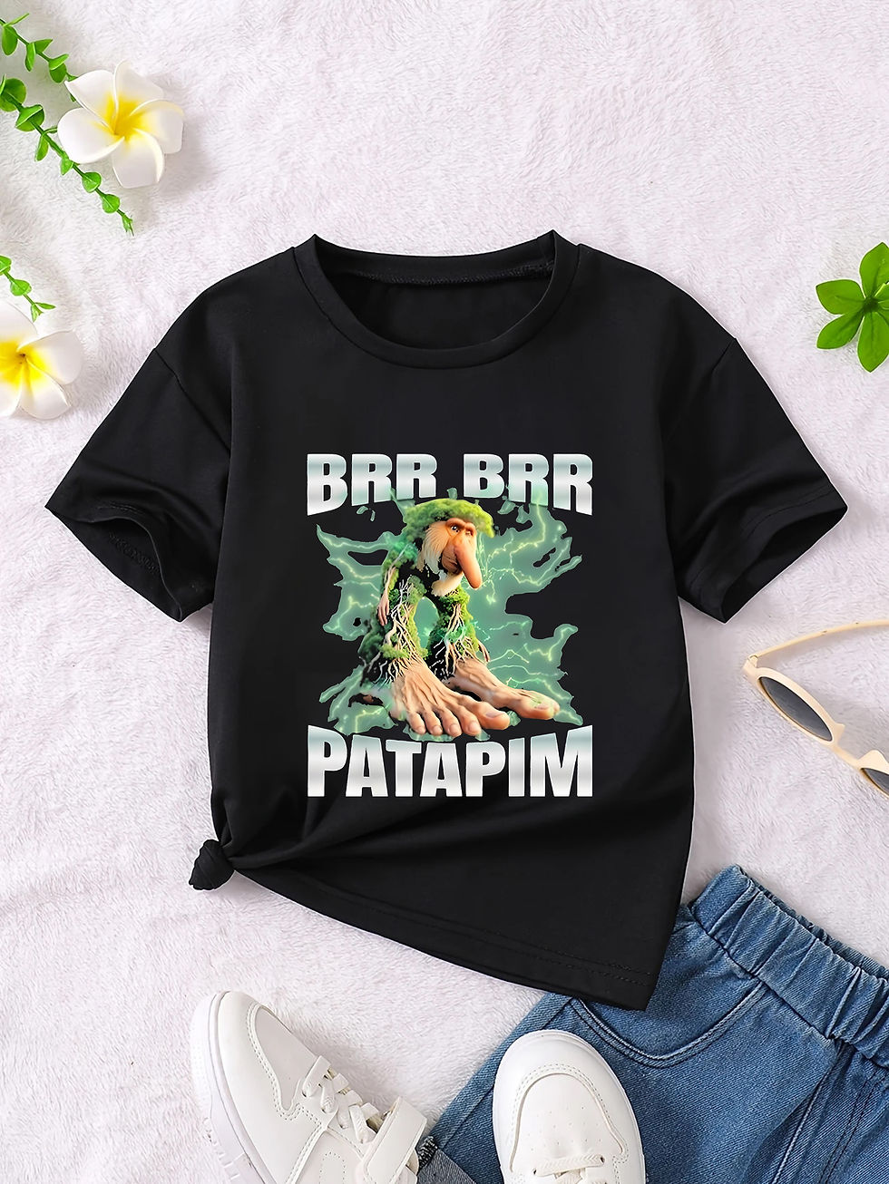 الصورة المصغرة: Boys Girls Italian Brainrot Animals Kids T-shirt Tung Tung Tung Sahur Short Slee