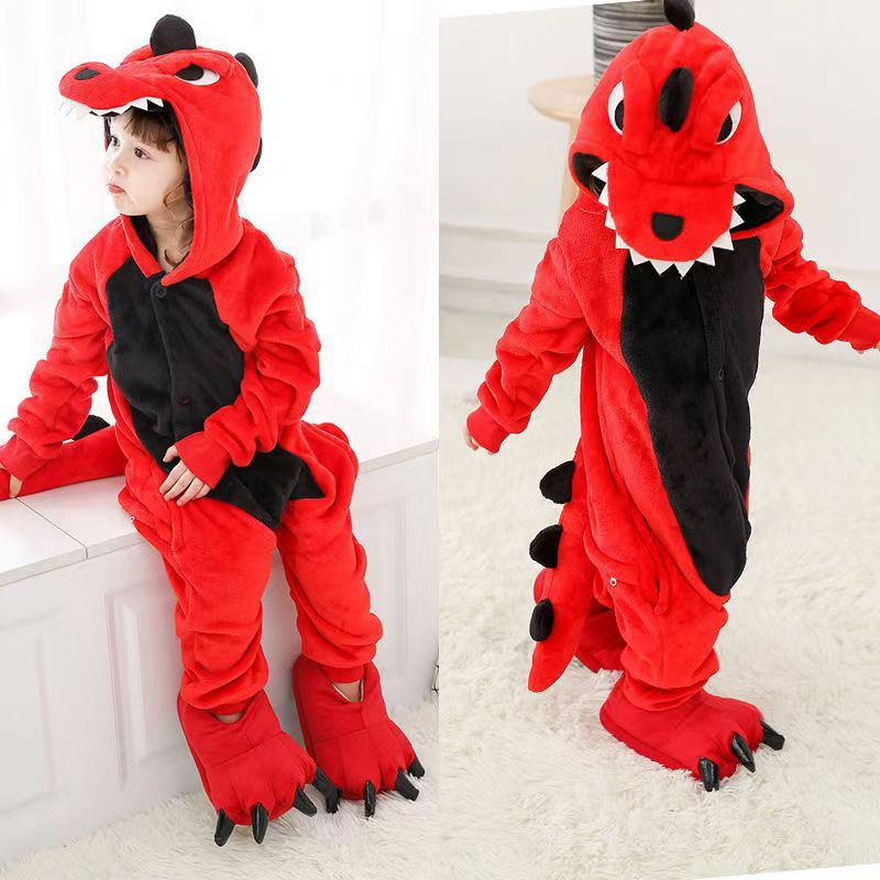 Thumbnail: Lion Kigurumi Pajamas for Kids Winter Sleepwear Suit Girls Unicorn Pijamas Kids 