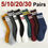 Thumbnail: 5/10/20/30 pairs women striped mid tube socks fashionable color matching soft co