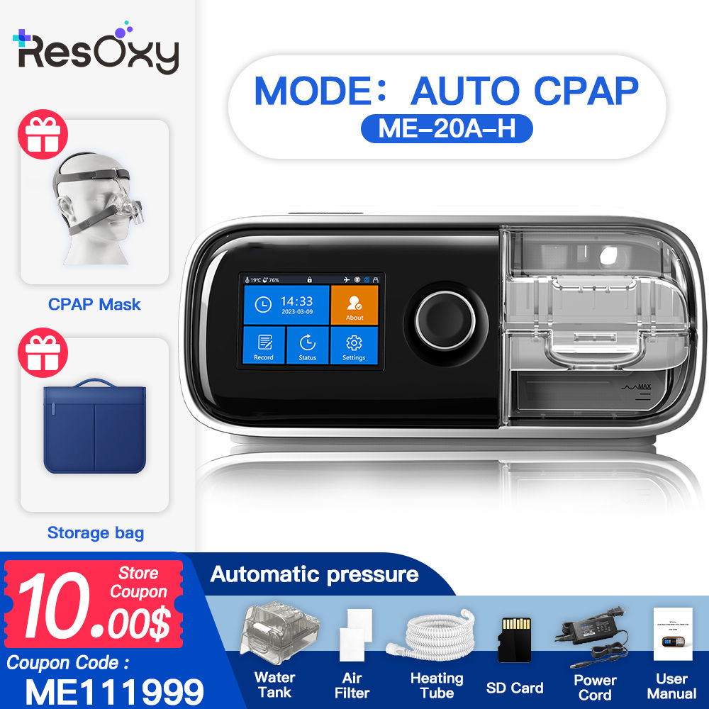 Resoxy 20A Auto CPAP Machine APAP Automatic Pressure Adjustment Sleep Machine wi
