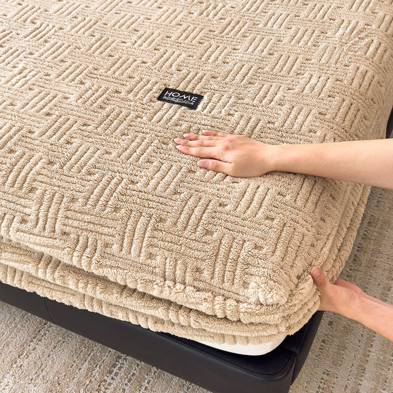 Thumbnail: Winter Blanket Thickened Warm Lamb Wool Leisure Blanket Home Warm Thick Soft Bed