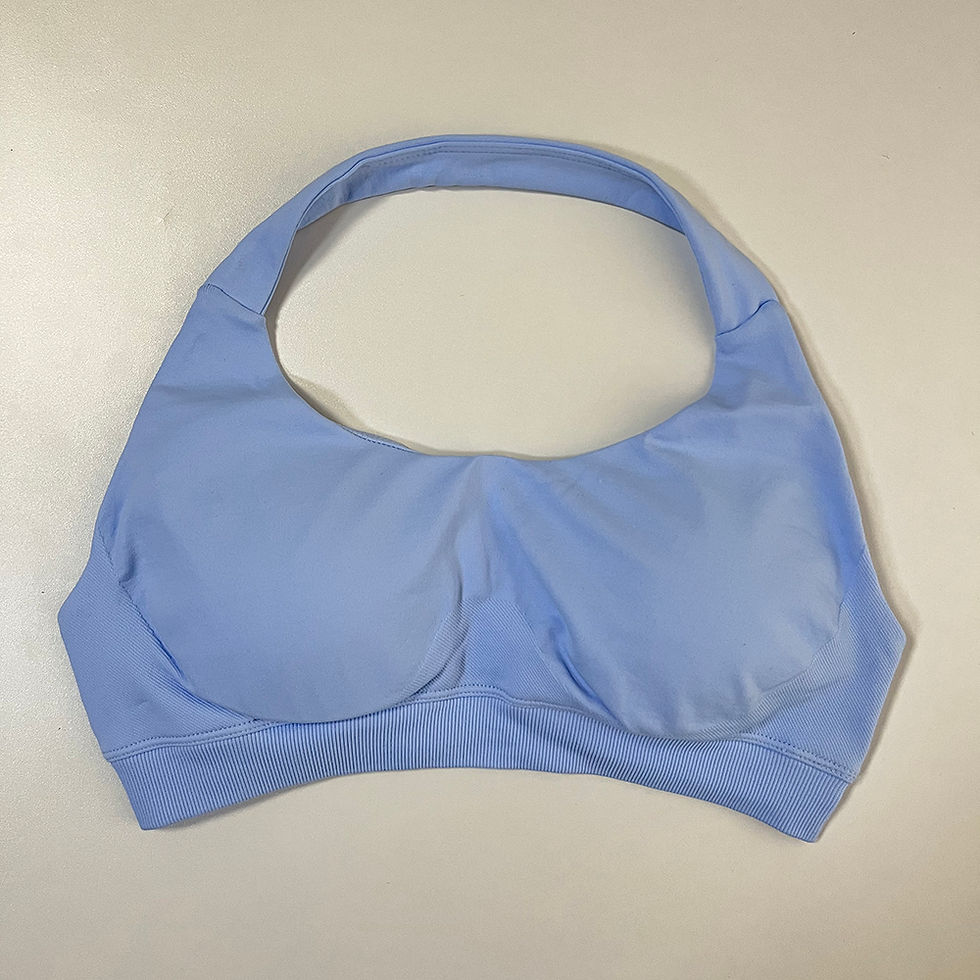 الصورة المصغرة: Impact Sports Bra Women Seamless Halter Bra Sexy Open Back Yoga Bras Medium Supp