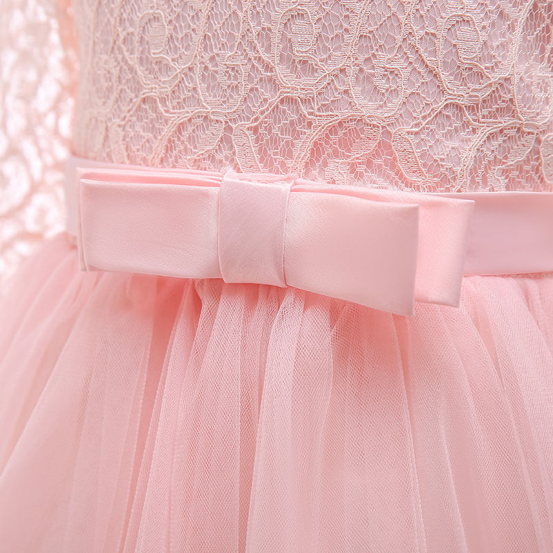 الصورة المصغرة: 4-14 Years Girls Dress Summer Mesh Fashion Girls Princess Wedding Dress Piano Pe