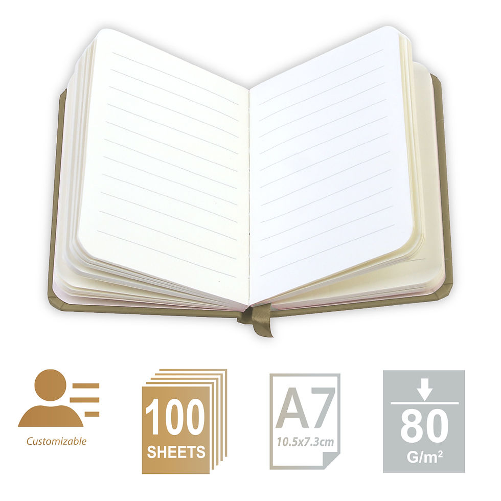 الصورة المصغرة: MOTARRO 1Pcs A7 Notebook Gold Silver Notepad Mini Memo Ins Hand Ledger for Stude