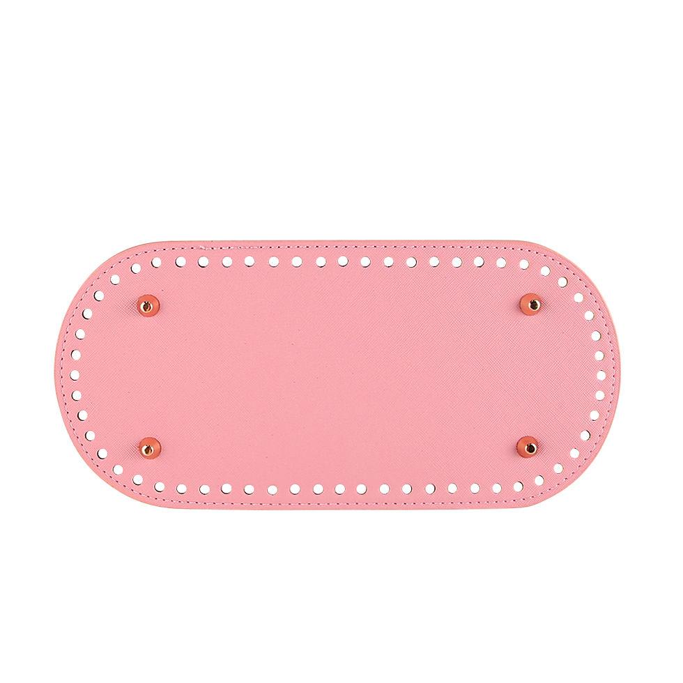 الصورة المصغرة: 10Pcs 5 Size PU Leather Handmade Bag Bottom For Diy Women Purse Handbag Knitting
