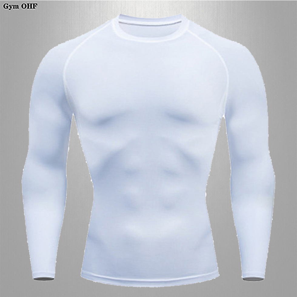 Thumbnail: Long Sleeve Tight  Sports T Shirt Men Customizable Product Logo Contact Our Stor