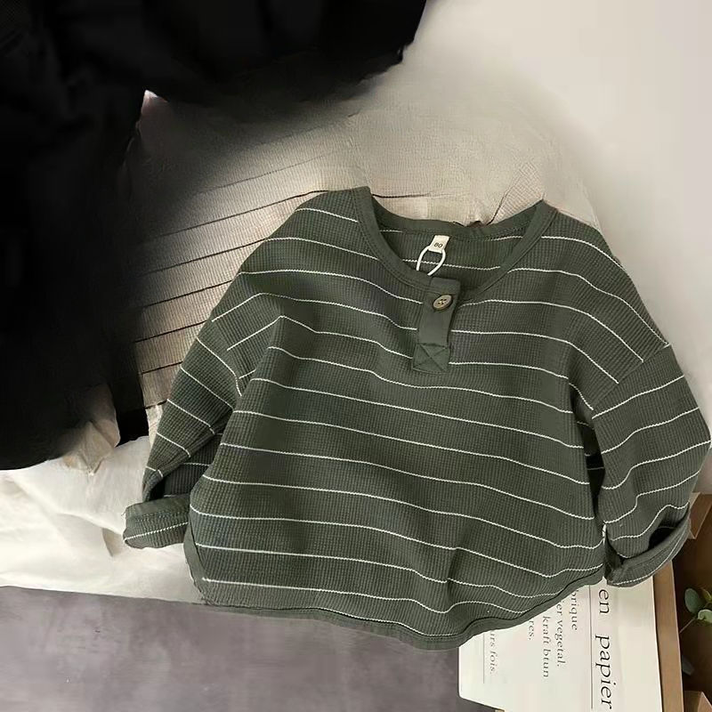 الصورة المصغرة: Spring Autumn New Children Casual T Shirt Loose Kids Striped T Shirts Tee Boys G