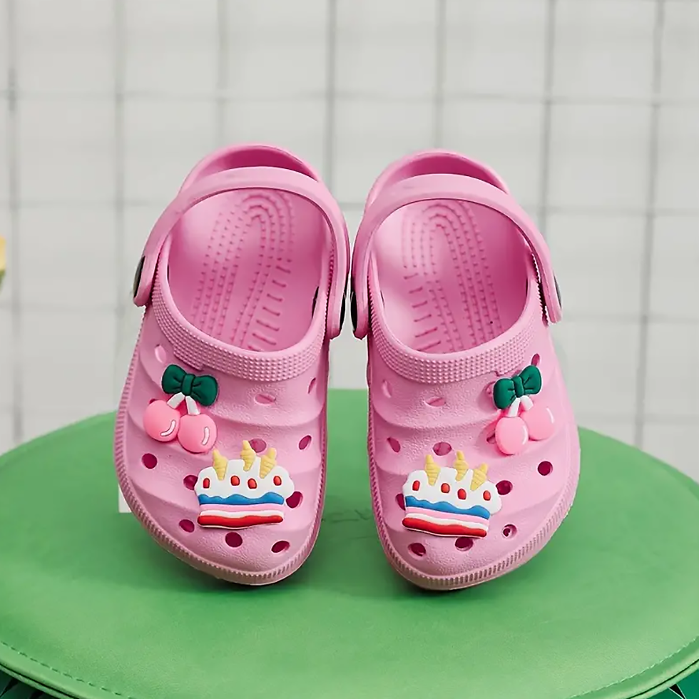 Thumbnail: Summer Kids Shoes Sandals Hole Children Shoes Slippers Soft Anti-Skid Cartoon De