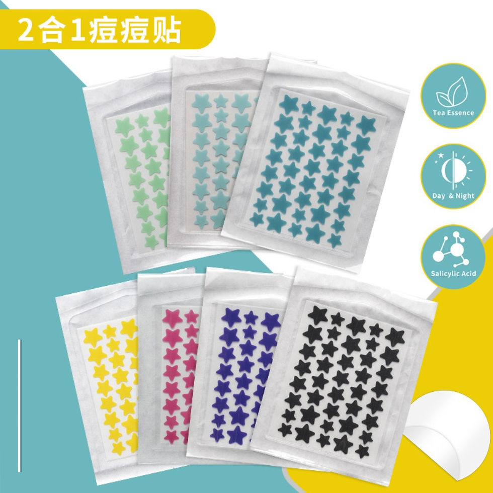 40pcs Colorful PE Pimple Patches Cute Star Shaped Pimple Cover Sticker Skin Care