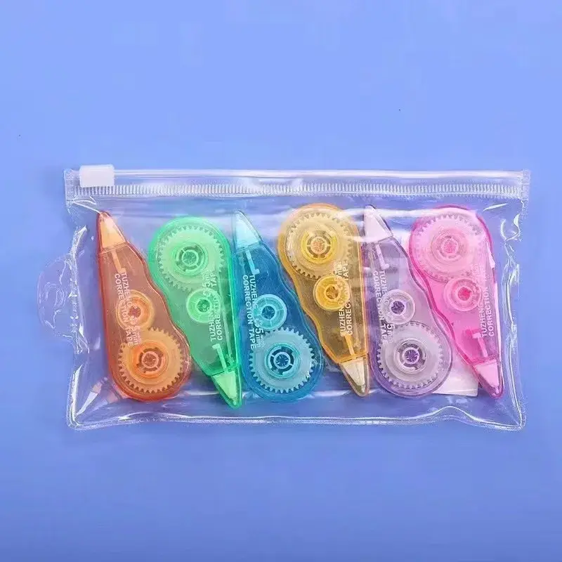 الصورة المصغرة: 6pc Set Correction Tape Kawaii Mechanical Cute Design Correction Tape - Perfect 
