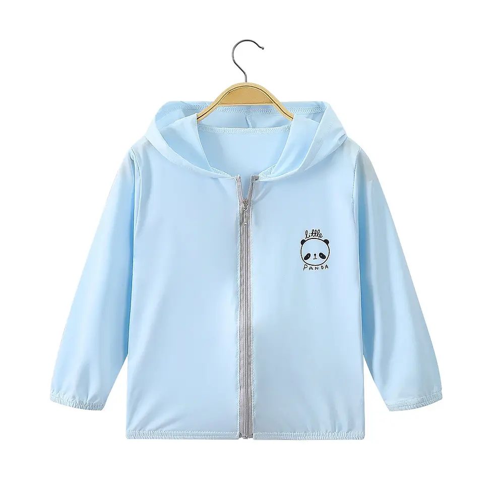 Thumbnail: Summer Boys and Girls UV Sun Protection Clothing Thin Hooded Jacket for Kids Bre