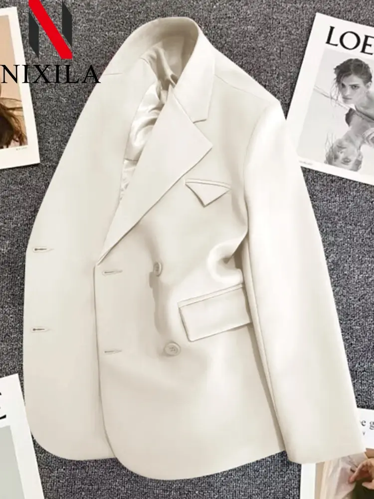 الصورة المصغرة: New Spring Autumn Blazer Woman 2024 Chic Elegant Woman Jacket Outerwears Blazers
