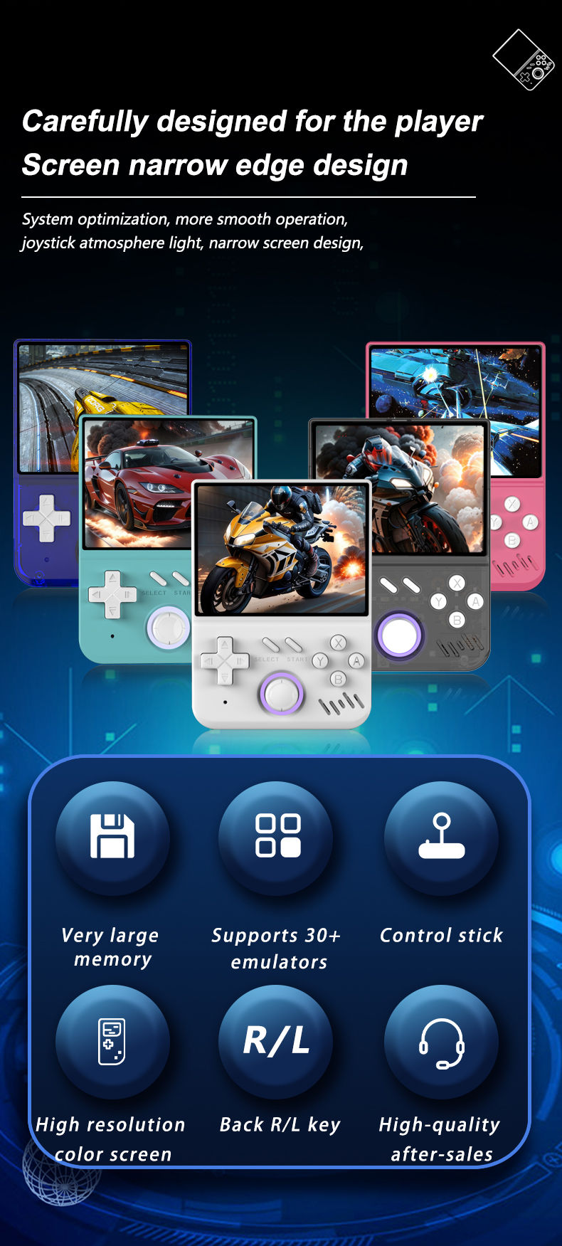 Thumbnail: 2025 New R36mini Retro Handheld Game Console Linux System 18000+ Games 3.5 IPS S