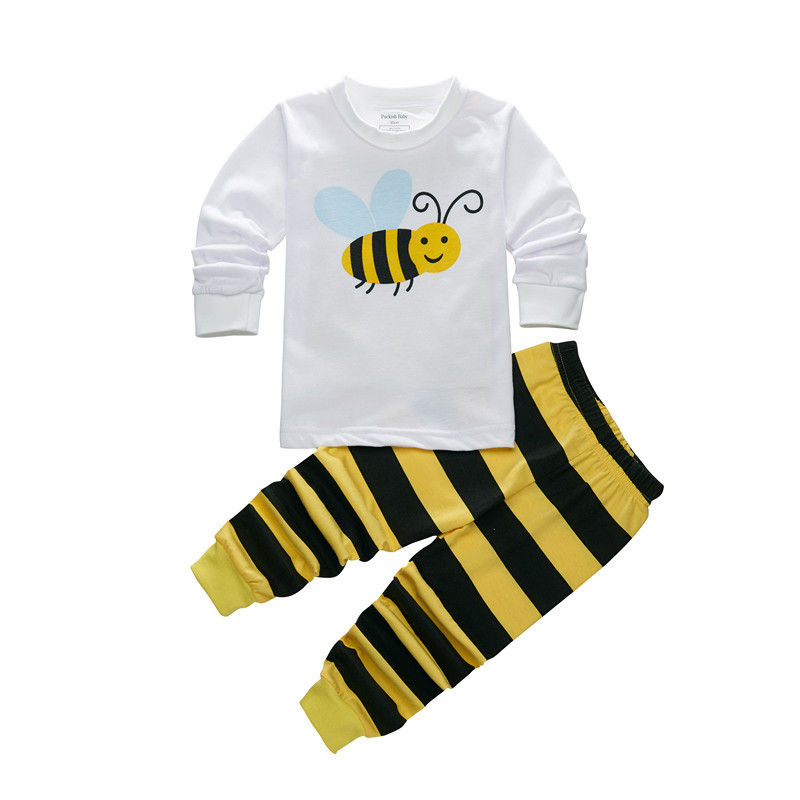 الصورة المصغرة: New Pajamas Boys Girls Pajamas Clothing Dinosaur Sets Kids Long Sleeve +Pant Chi