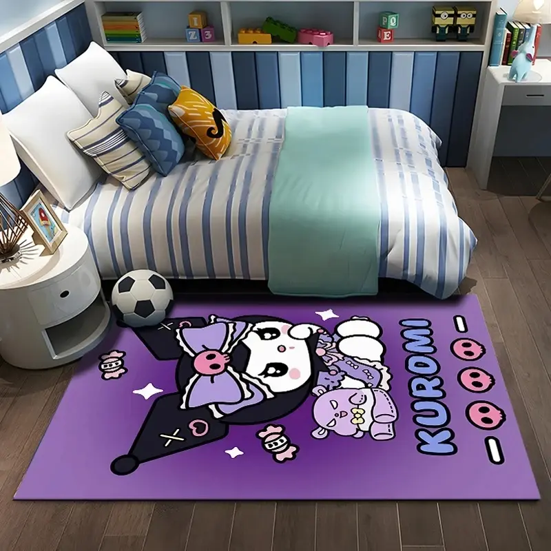 الصورة المصغرة: MINISO DISNEY Cute Cartoon Kuromis Carpet Printed Non -slip Yoga Door Mat Photog