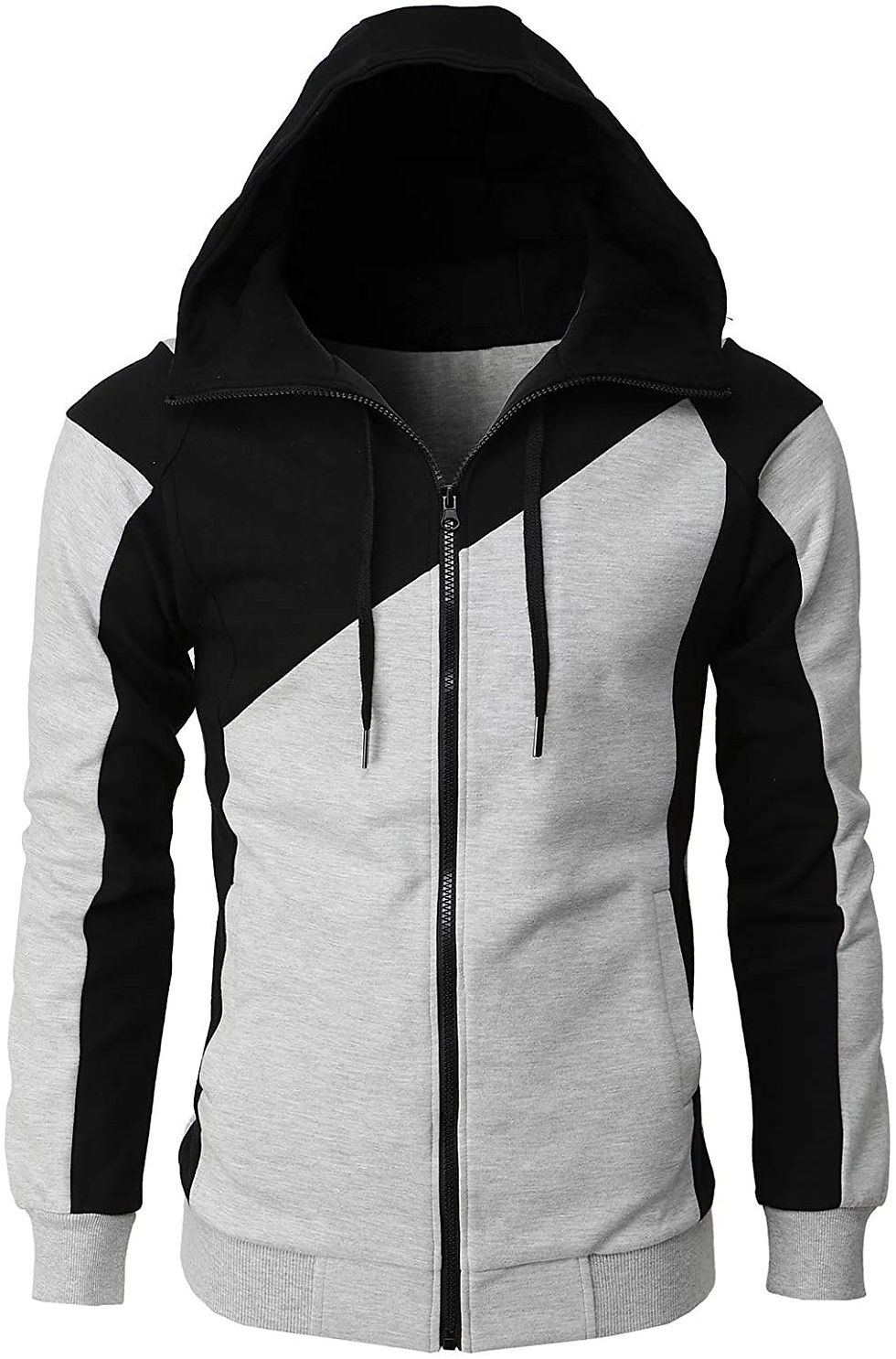 الصورة المصغرة: 2023 Zipper Men Jackets Autumn Winter Casual Fleece Coats Bomber Jacket Scarf Co
