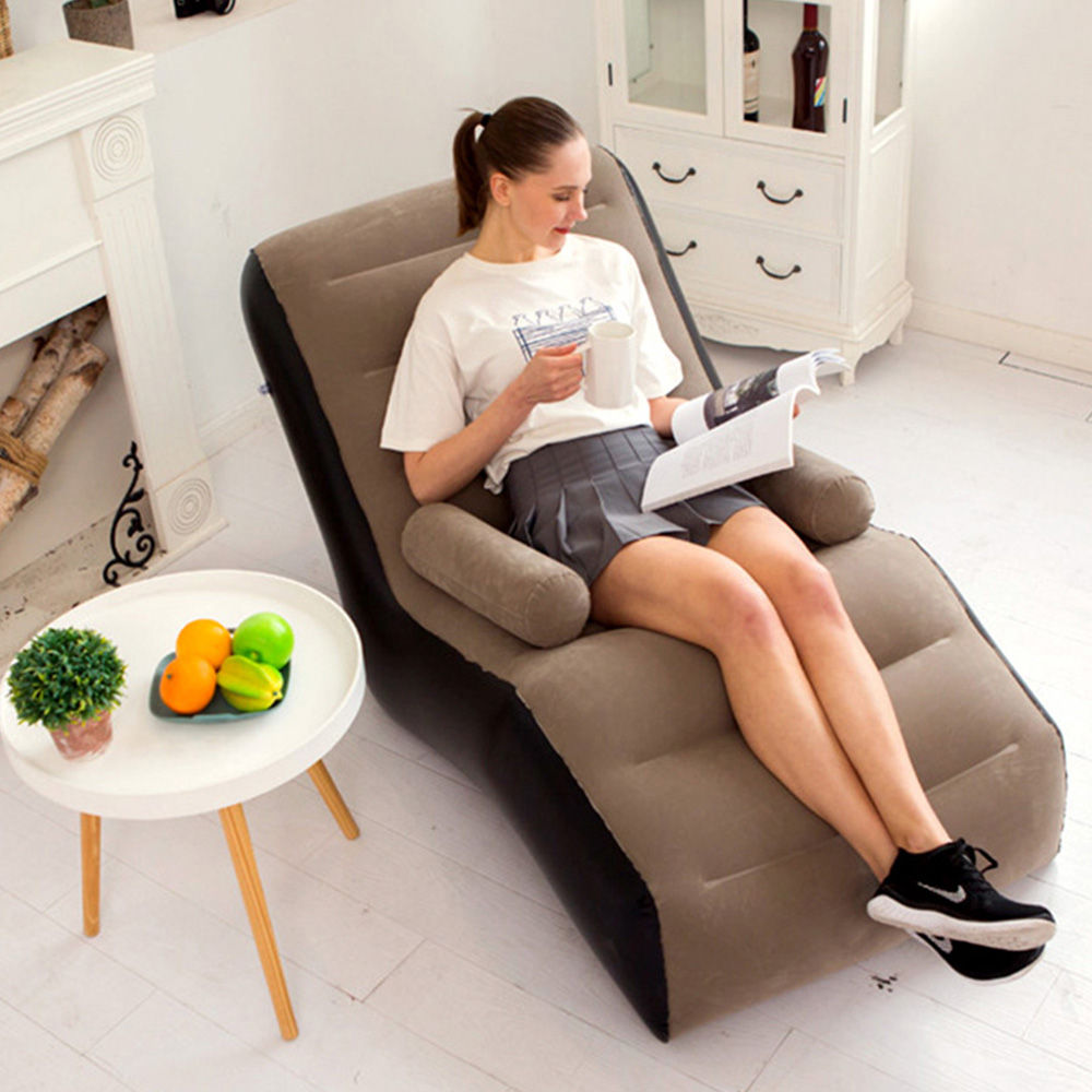 Living Room S Shape Inflatable Sofa Chair Cheap Single Designer Sofa Lazy Divano