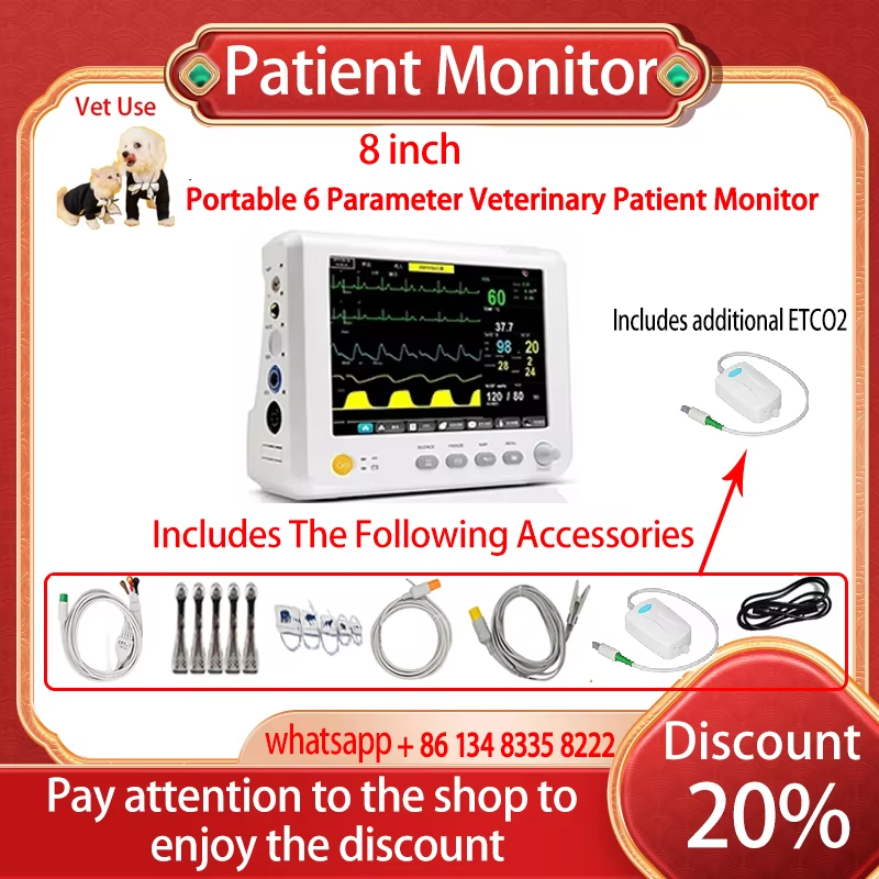 Thumbnail: 7/ 8/10 inch Screen Newborn adult/Vet use portable 6-parameter patient monitor v