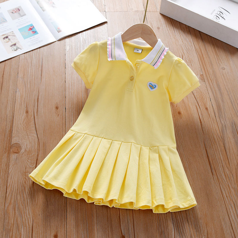 الصورة المصغرة: Girls Clothes 2025 New Summer Princess Dresses Short Sleeve Kids Dress Baby Dres