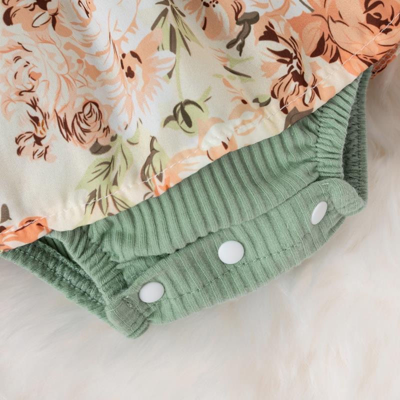 الصورة المصغرة: Summer Baby Girl Dress With Bowknot Striped Jumpsuit Cotton Dress For Newborn Fl