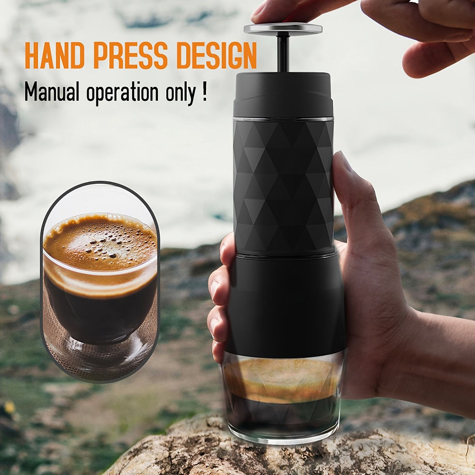 Thumbnail: 3 In1 Portable Coffee Machine Hot/Cold Water Manual Espresso Maker For Capsule &