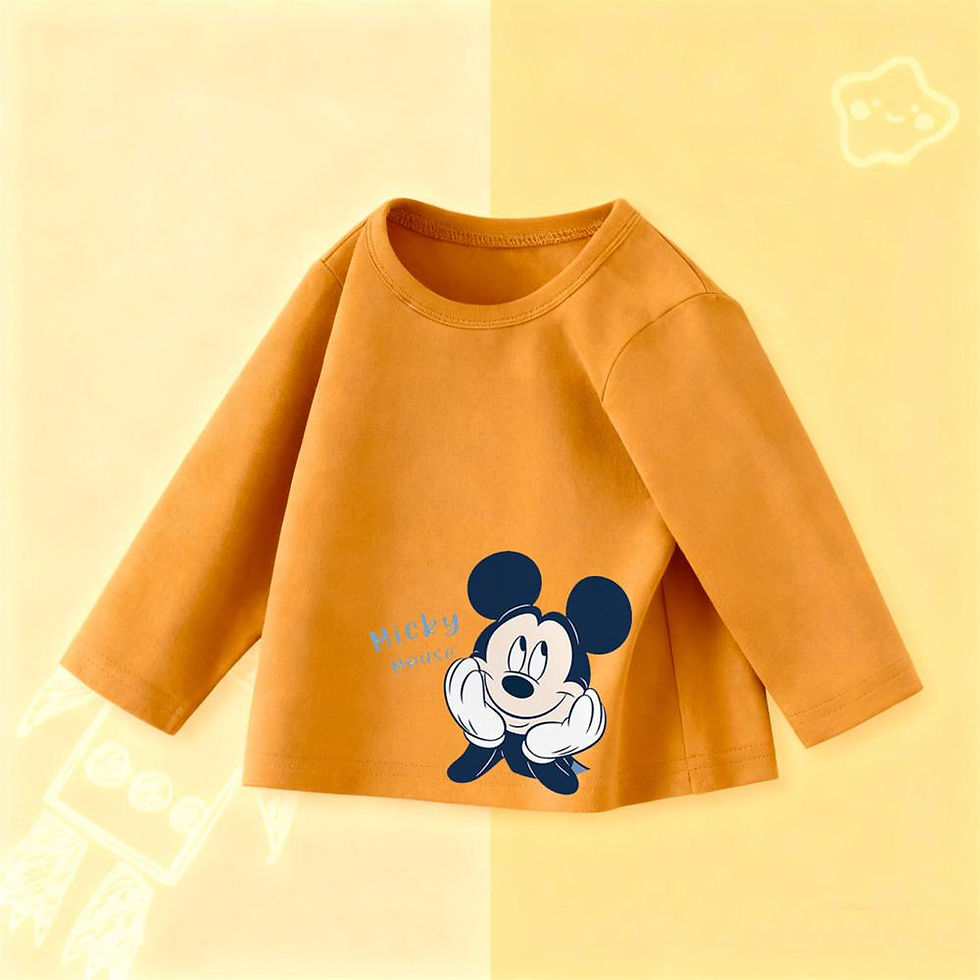 الصورة المصغرة: New Cartoon T Shirt Fashion Casual Clothes Boys And Girls Printing Tees Round Ne